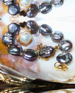 Munise Gerçek Siyah İnci Bileklik